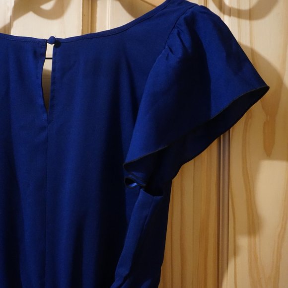 Express Ruffle Front Dress - Picture 1 of 8